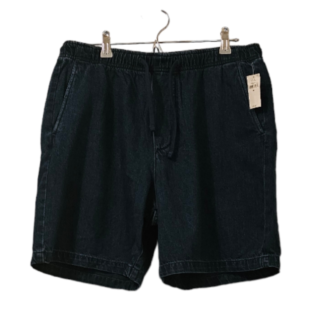 GAP Men's Black Drawstring Denim Shorts